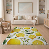 Lemon Slice Fruit Pattern Area Rug