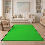 Vibrant Green Textured Abstract Area Rug