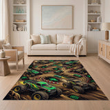 ODIKA Monster Truck Racing Track Washable Kids Rug - Non-Slip Low Pile Playroom Area Rug