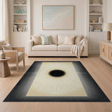 Golden Eclipse Sunburst Area Rug