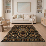 Heritage Tribal Gold Sunburst Area Rug