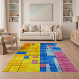 Vibrant Geometric Multi-Color No. 23 Area Rug