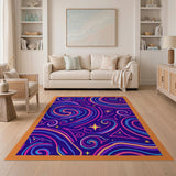 Galactic Swirl Multi-Color Area Rug