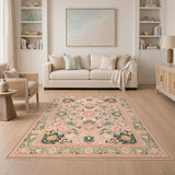 Pink Floral Vintage No. 22 Area Rug