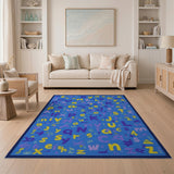 Multi-color and Patterns Playful Alphabet Letters Kids Area Rug
