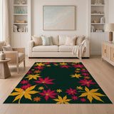Autumn Maple Leaves Area Rug
