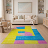 Vibrant Geometric Multi-Color No. 18 Area Rug