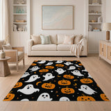 Cute Kawaii Ghosts Pumpkins Halloween Rug