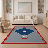 Baseball Diamond Field Area Rug