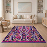 Purple Diamond Southwestern Area Rug