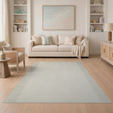 Beige Woven Geometric Texture Area Rug