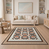 Southwestern Southwestern Geometric Orange Area Rug