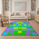 Vibrant Multi-Color Geometric No. 2 Area Rug
