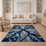 Lightning Fracture Abstract Area Rug