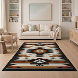 Southwestern Geometric Tribal Southwestern Area Rug