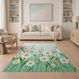 Daisy Meadow Floral Area Rug