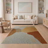 Rustic Flagstone Patchwork Area Rug