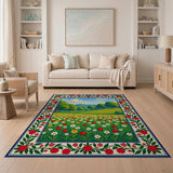 Apple Blossom Wildflower Valley Rug