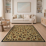 Whimsical Chocolate Chip Cookies Tan Area Rug