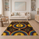 Rainbow Lantern Geometric Area Rug