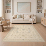 Beige Floral Vintage No. 3 Area Rug