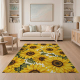 Vibrant Sunflower Fields Area Rug