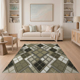 Neutral Argyle Diamond Area Rug