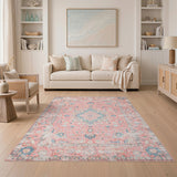 Pink Traditional Persian Area Rug