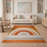 Rainbow Arch Multi-Color Geometric Area Rug