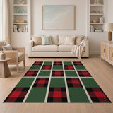 Green Buffalo Plaid Area Rug