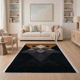 Geometric Bear Face Area Rug