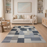 Geometric Modern Grey Modern Geometric Grey Abstract Area Rug