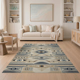 Evil Eye Tribal Geometric Area Rug