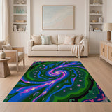 Cosmic Swirl Galaxy Area Rug
