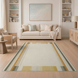 Geometric Modern Modern Beige Geometric Stripe Area Rug