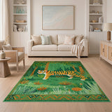 Prowling Tiger Jungle Area Rug