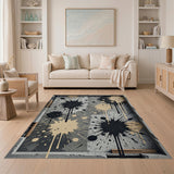 Abstract Paint Splatter Area Rug