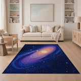 Galactic Spiral Nebula Area Rug