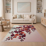 Cherry Blossom Sakura Branch Area Rug