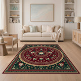 Festive Gnome Mandala Area Rug