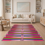 Ballet Rainbow Stripe Kids Area Rug