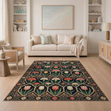 Persian Tulip Carnation Floral Area Rug