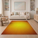 Radiant Sunburst Yellow Area Rug
