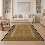 Gold Heritage Woven Border Rug
