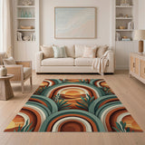 Retro Arched Desert Sunset Rug