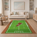 Football Field Cleat Area Rug