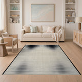 Black White Abstract Halftone Dot Area Rug