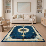 Celestial Compass Vintage Area Rug