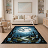 Moonlit Graveyard Area Rug