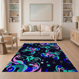 Abstract Area Cosmic Swirl Abstract Area Rug